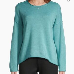 EILEEN FISHER Crew neck boxy pullover